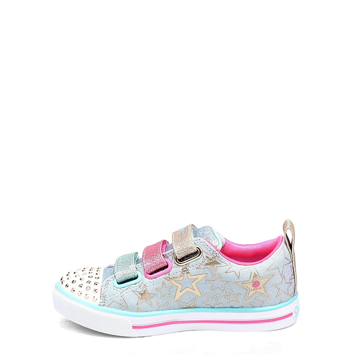 Peltz Shoes  Girl's Skechers Twinkle Toes: Sparkle Lite - Stars The Limit Sneaker - Little Kid