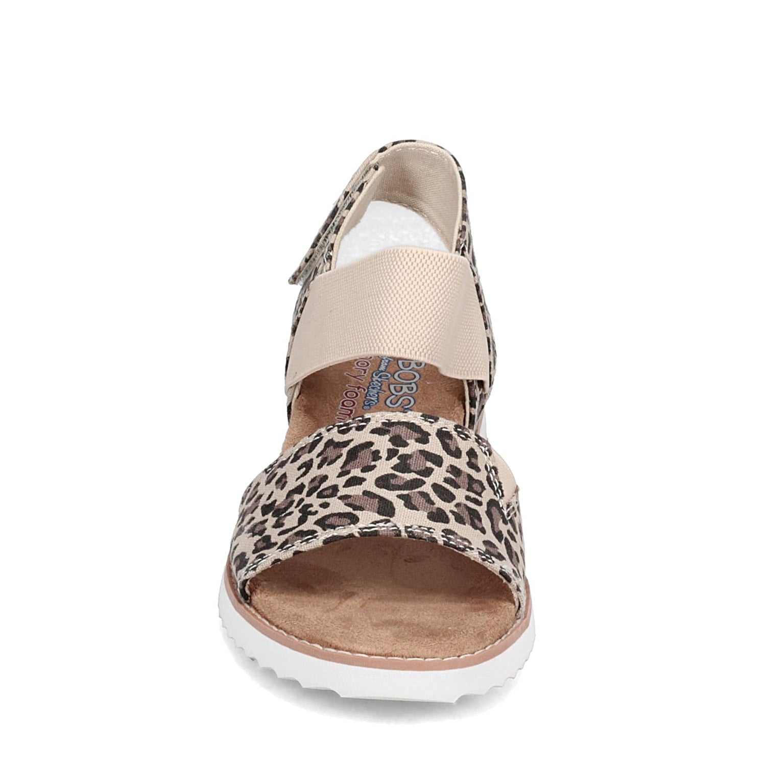 Peltz Shoes  Women's Skechers BOBS: Desert Kiss Tiger's Eye Sandal