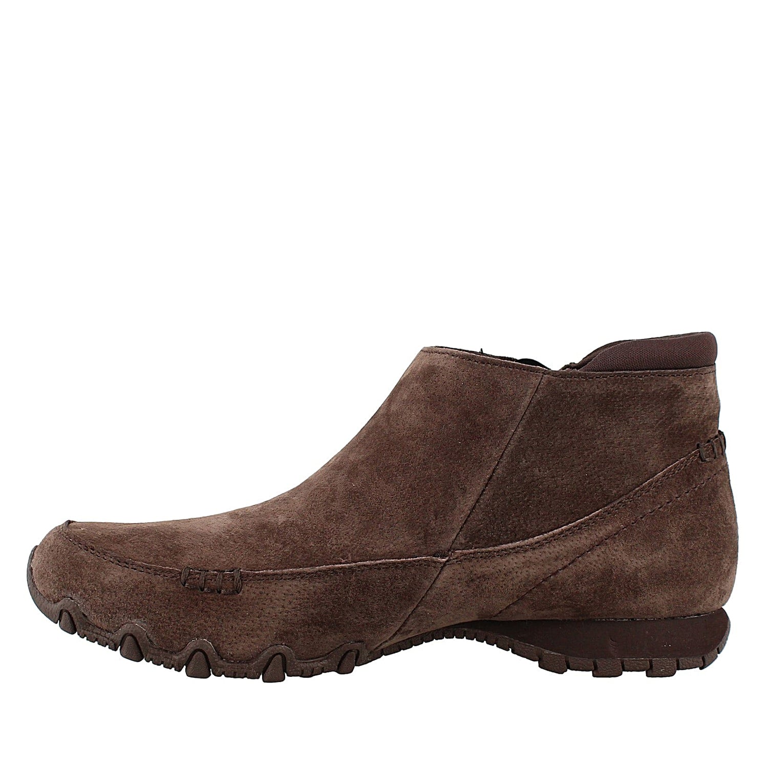 Peltz Shoes  SKECHERS WOMENS USA BIKERS ZIPPIEST ANKLE BOOTIES