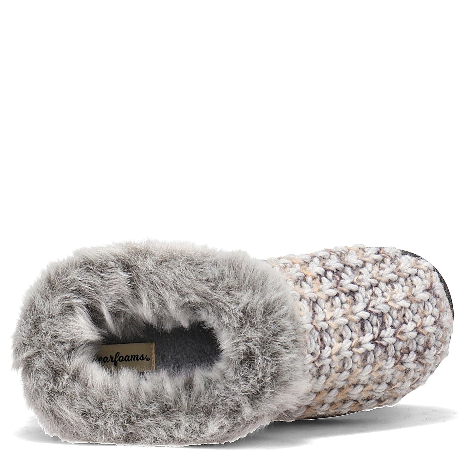 Peltz Shoes  Women's Dearfoams Sweater Knit Scuff Slipper