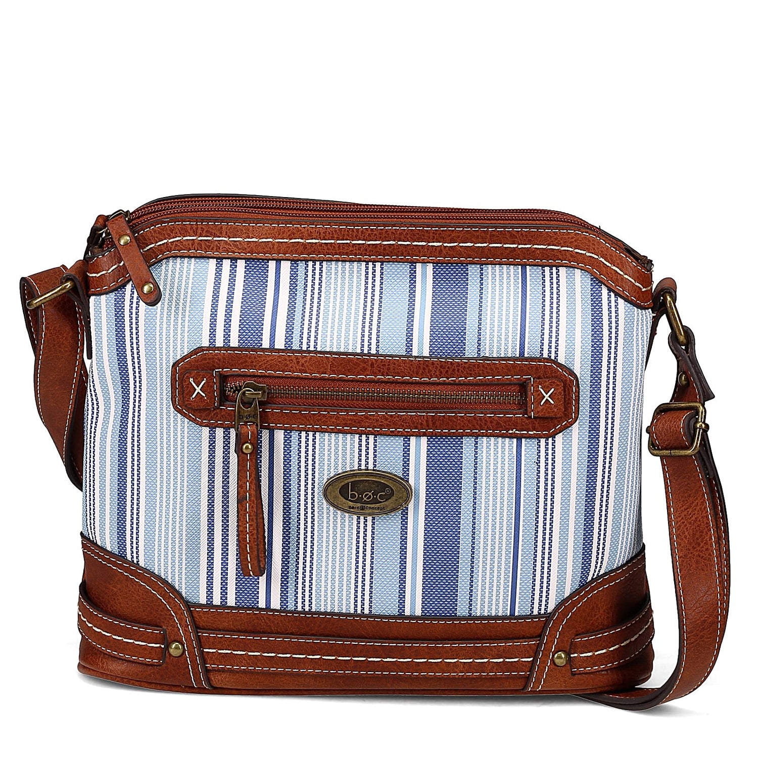 Peltz Shoes  Women's b.o.c Madison Stripe Crossbody Handbag