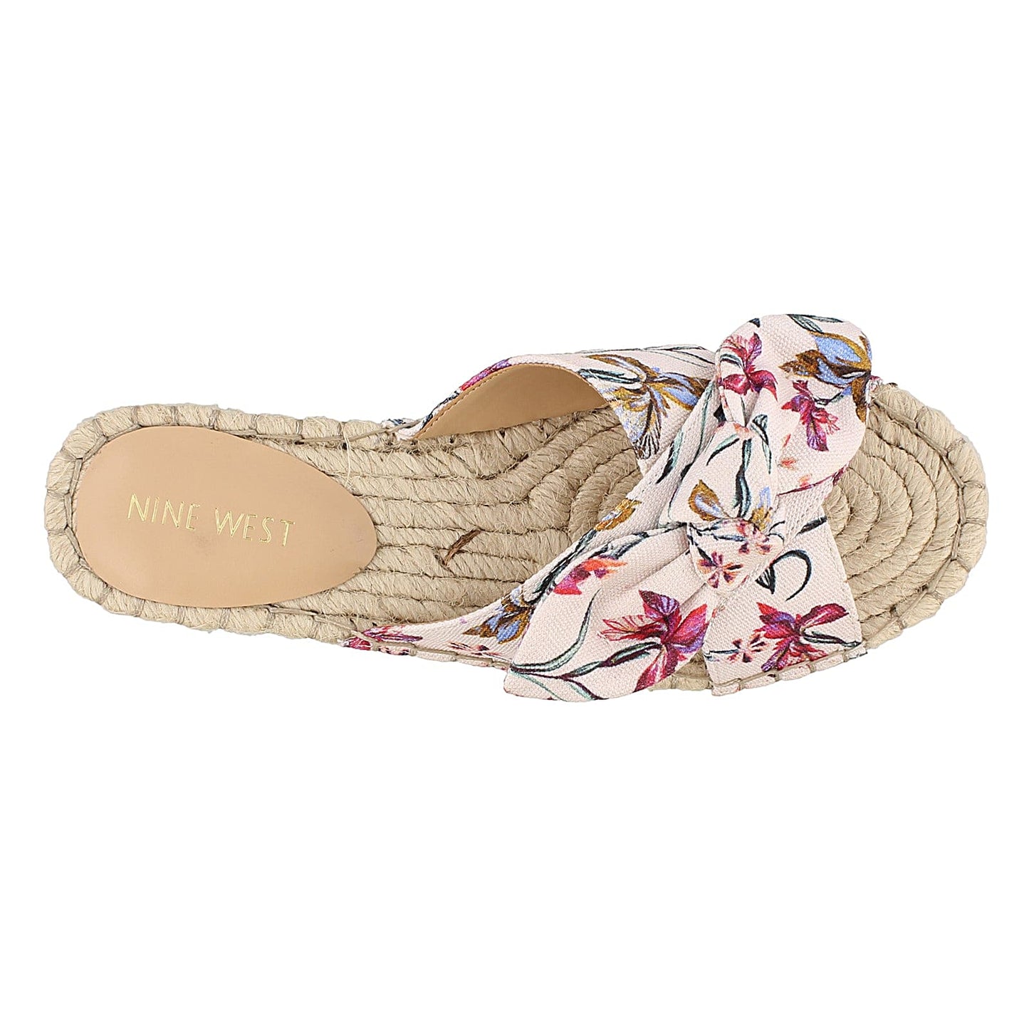 Peltz Shoes  Women's Nine West Brielle Espadrille Slide Sandal