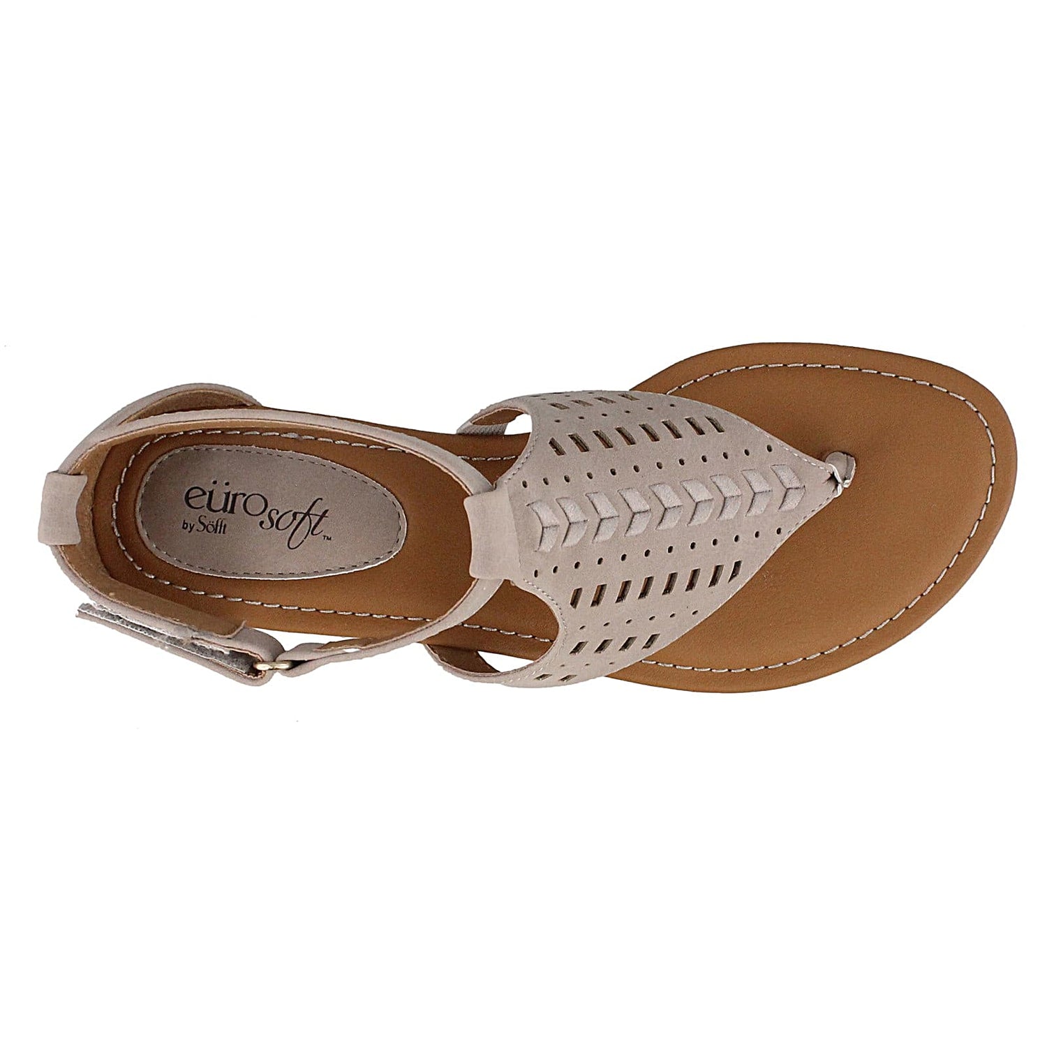 Peltz Shoes  Women's Eurosoft by Sofft Melis Low Heel thong Sandals