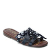 Peltz Shoes  Women's Sam Edelman Bay Double E Scarf Print Sandal