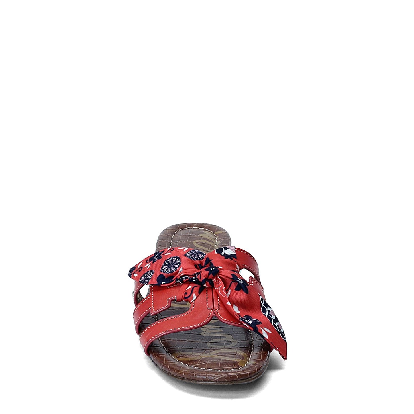 Peltz Shoes  Women's Sam Edelman Bay Double E Scarf Print Sandal