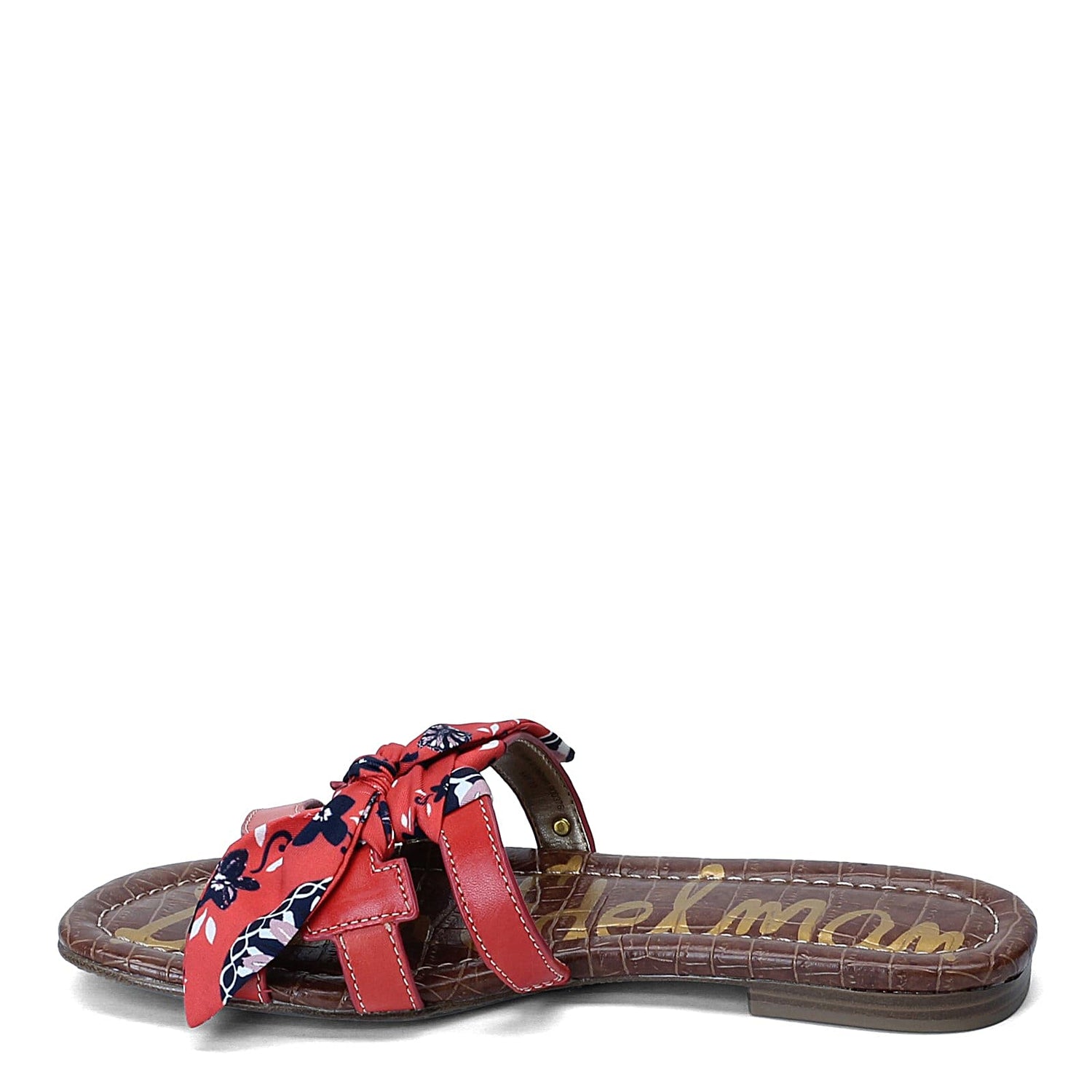 Peltz Shoes  Women's Sam Edelman Bay Double E Scarf Print Sandal