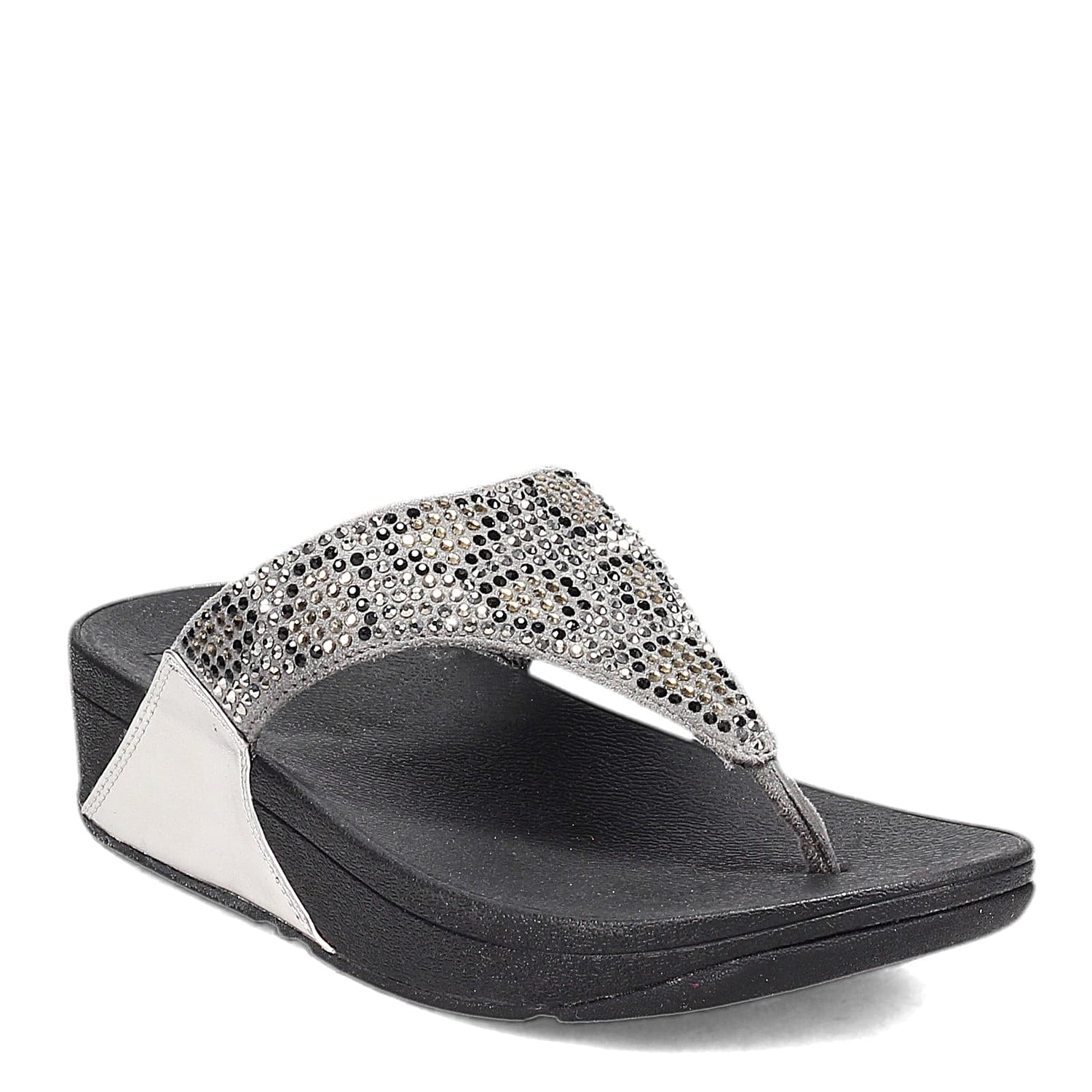 Peltz Shoes  Women's FitFlop Lulu Crystal Thong Sandal