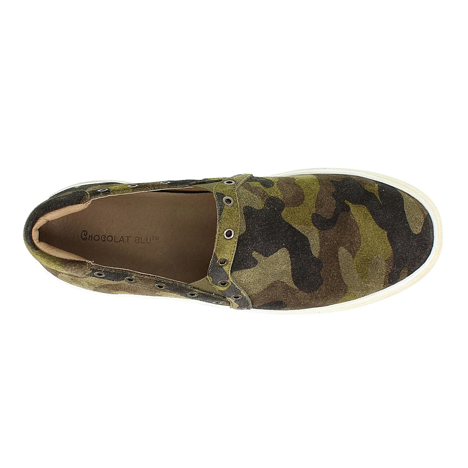 Peltz Shoes  Women's Chocolate Blu Noella Sneaker