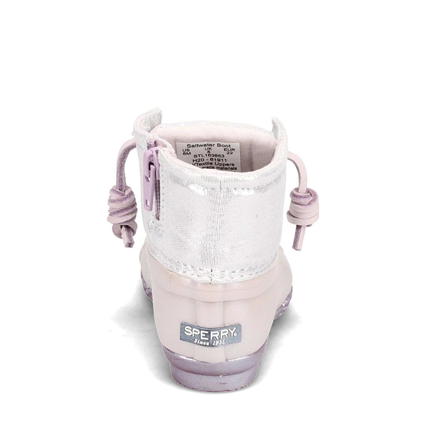 Peltz Shoes  Girl's Sperry Saltwater Rain Boot - Toddler & Little Kid