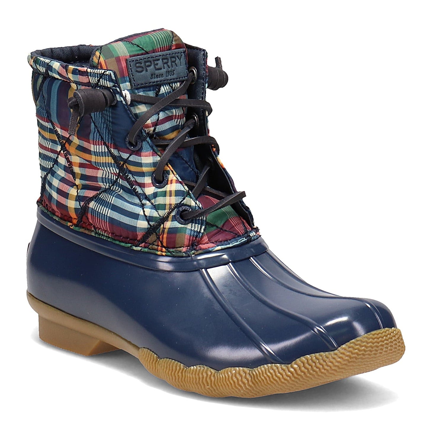 Peltz Shoes  Women's Sperry Saltwater Quilted Nylon Rain Boot
