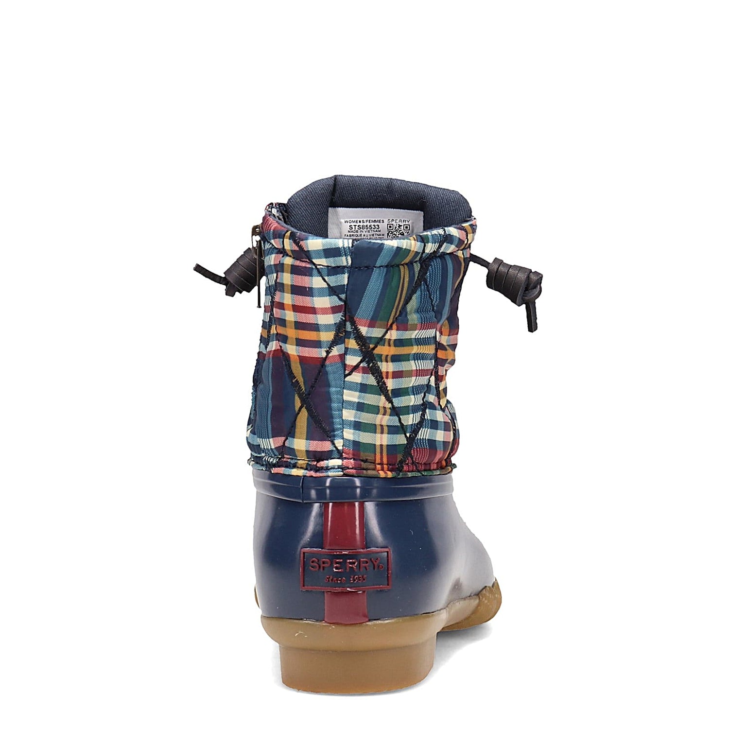 Peltz Shoes  Women's Sperry Saltwater Quilted Nylon Rain Boot